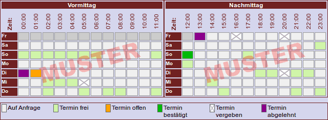 Terminkalender Muster